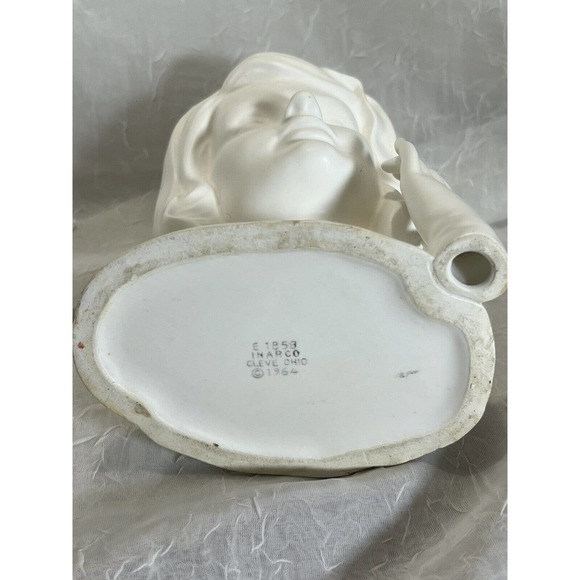 VINTAGE 1964 Jackie Kennedy, Inarco, E1858, Great Shape, Lady Head Vase - Picture 8 of 8